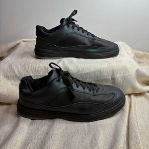 Hammer Black Leather Lace Up Athletic Shoes Mens Size 10